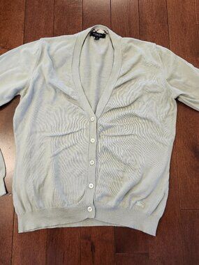 Burberry women's long sleeve button up cardigan in size small